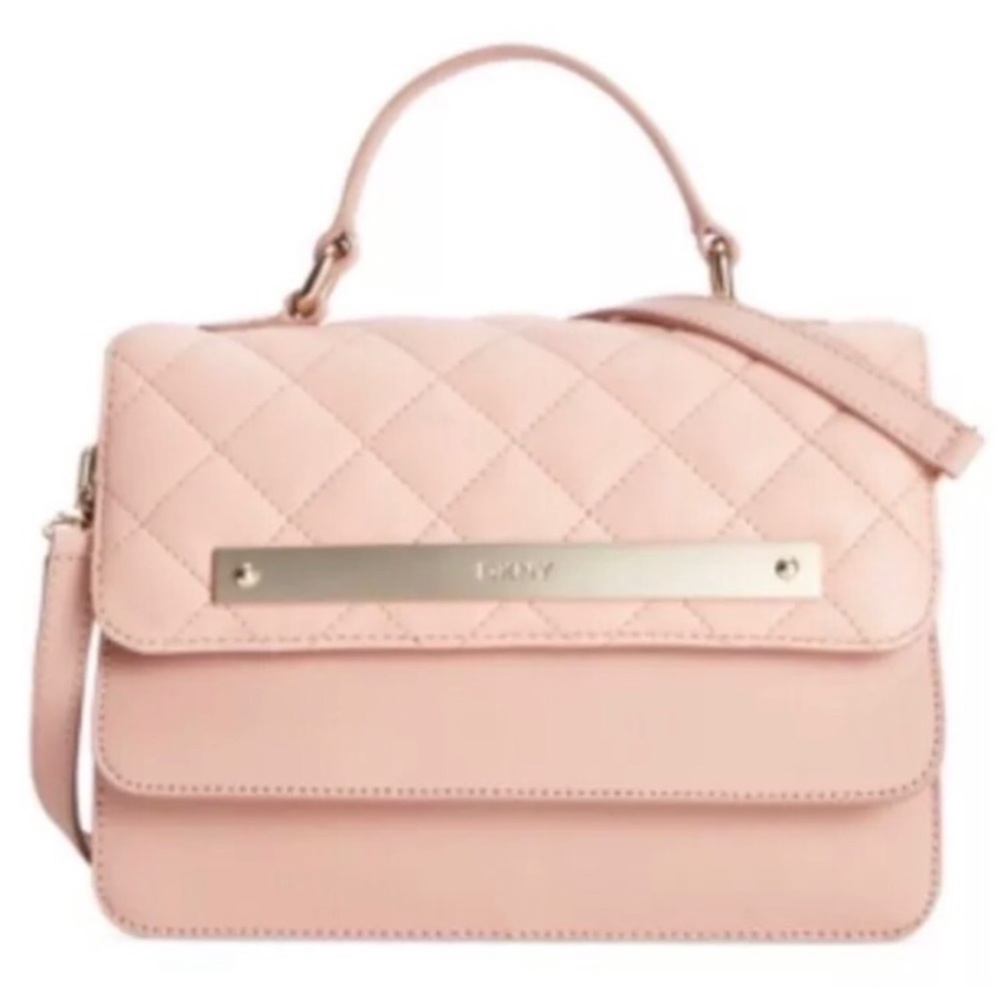 DKNY Donna Karan Quilted Napa Leather Bag – Pink NWT